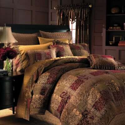 Galleria Red 4-Piece Comforter Set By Croscill Comforter Sets By Croscill Home LLC